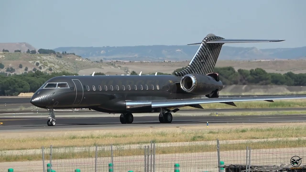 Bombardier Global Express XRS - LX-GOL - Global Jet Luxembourg - Madrid Airport (MAD) - 08/06/25