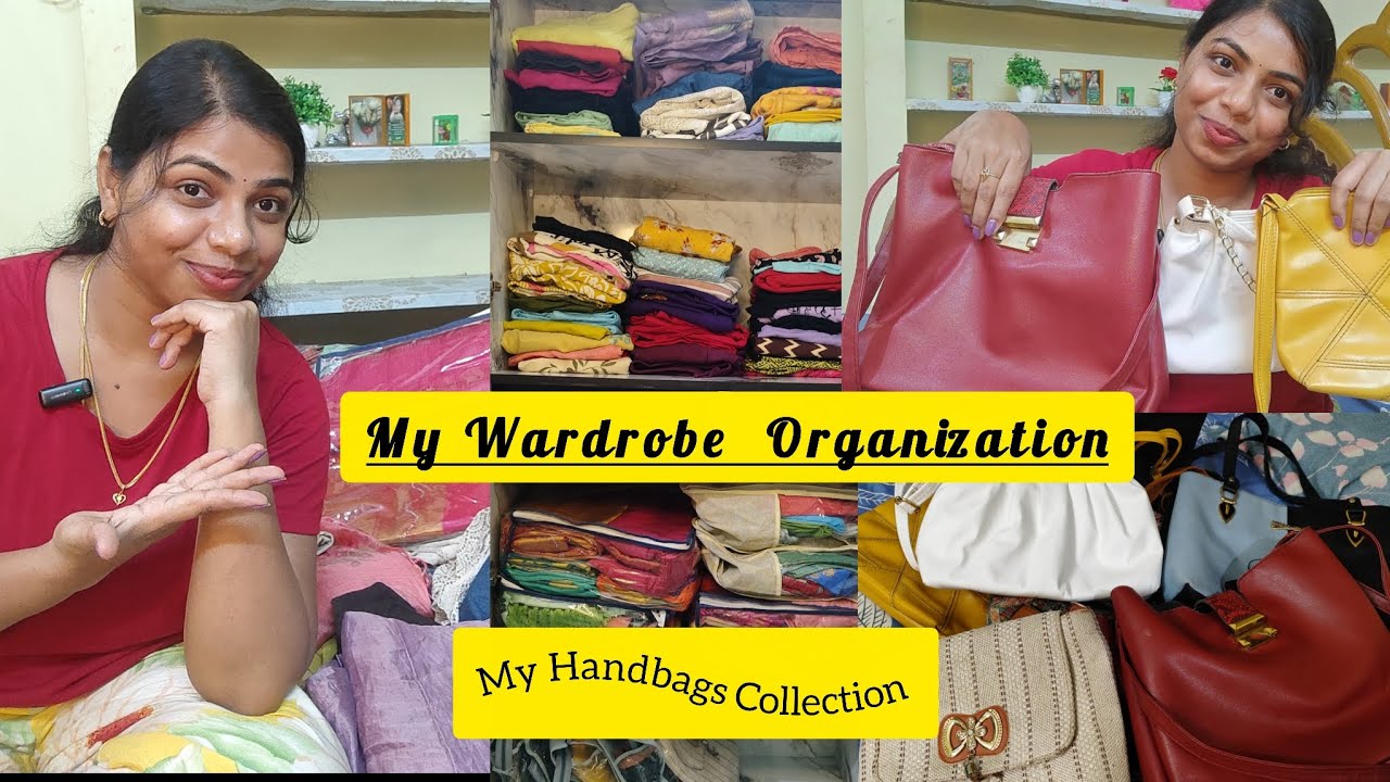 ( தமிழில்) My Wardrobe Organization and My Handbags collection🤗
