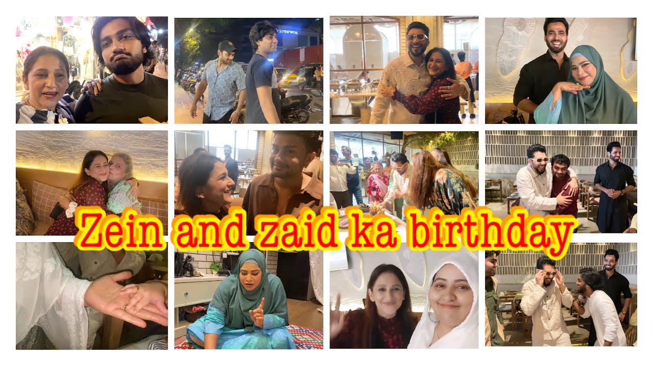Zein and zaid ka birthday celebration #familyvlog