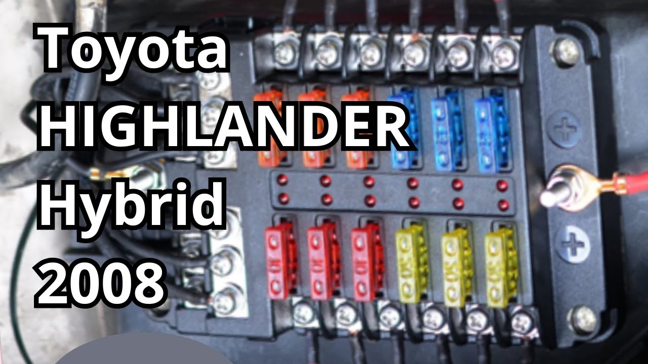 Fuse Box Diagram: Toyota HIGHLANDER Hybrid 2008. @FuseFans.