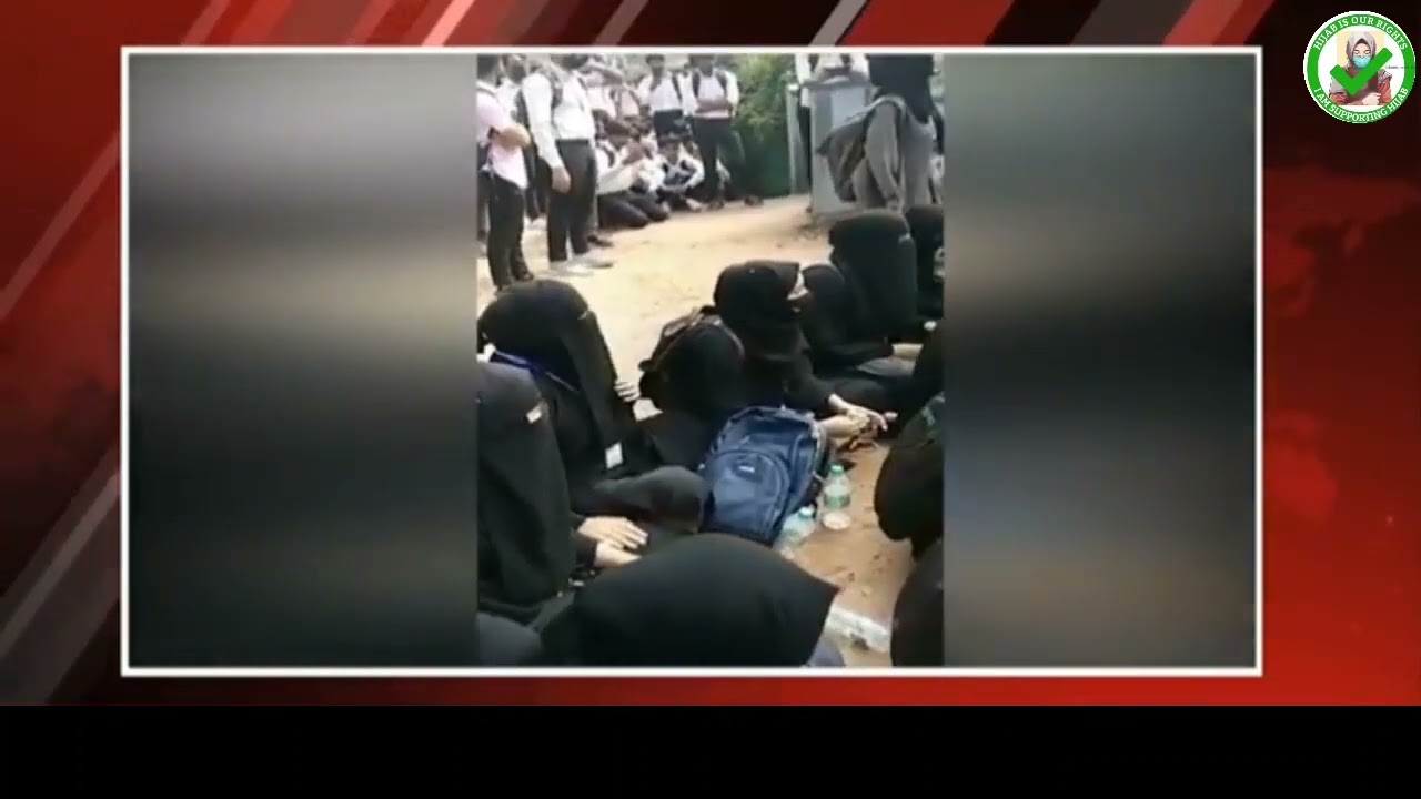 Hijab Row: Second Karnataka College : Hijab Now : Boys Muslim girl : Protest