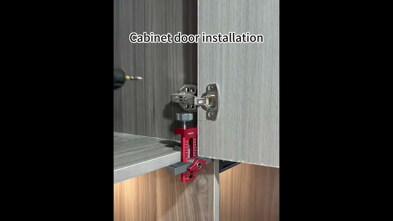 2-in-1 Cabinet Door Mounting Jig & Rebound Device Tool, easily install the perfect cabinet door#wood