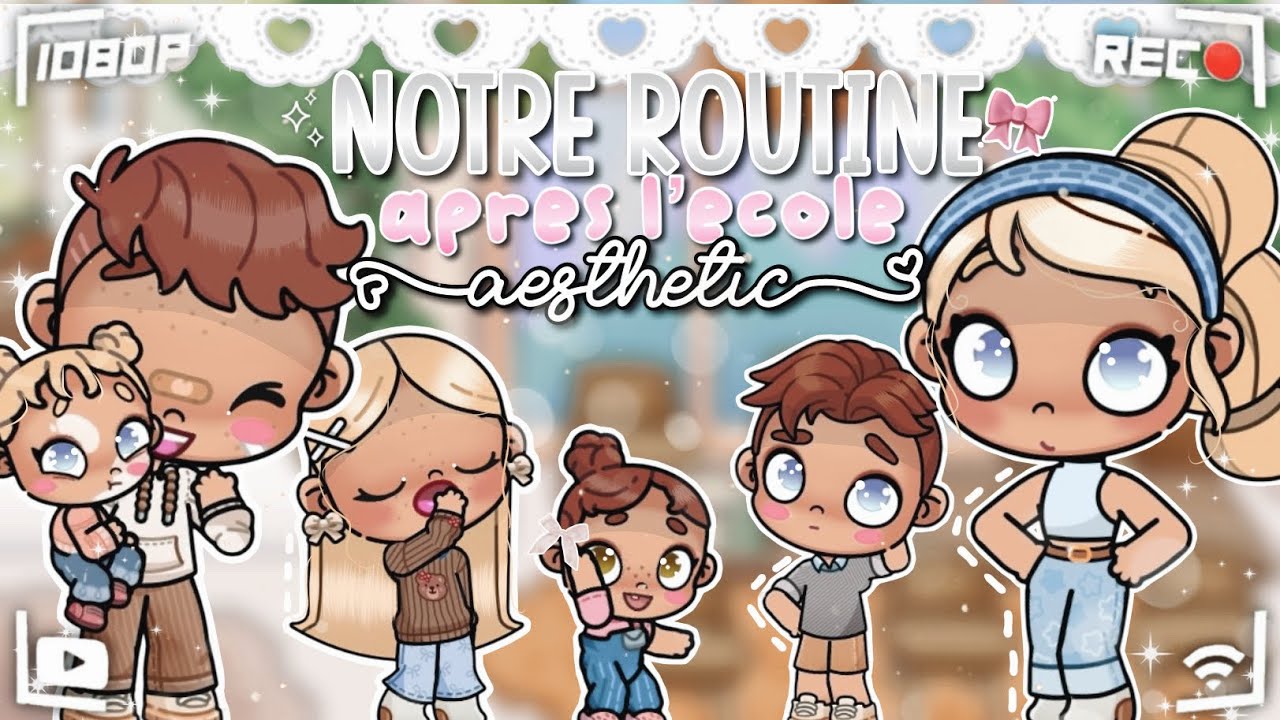 Notre night routine après *l’école* 🎀💗 || with voice 🫶🏼 || avatar world 🎧✨