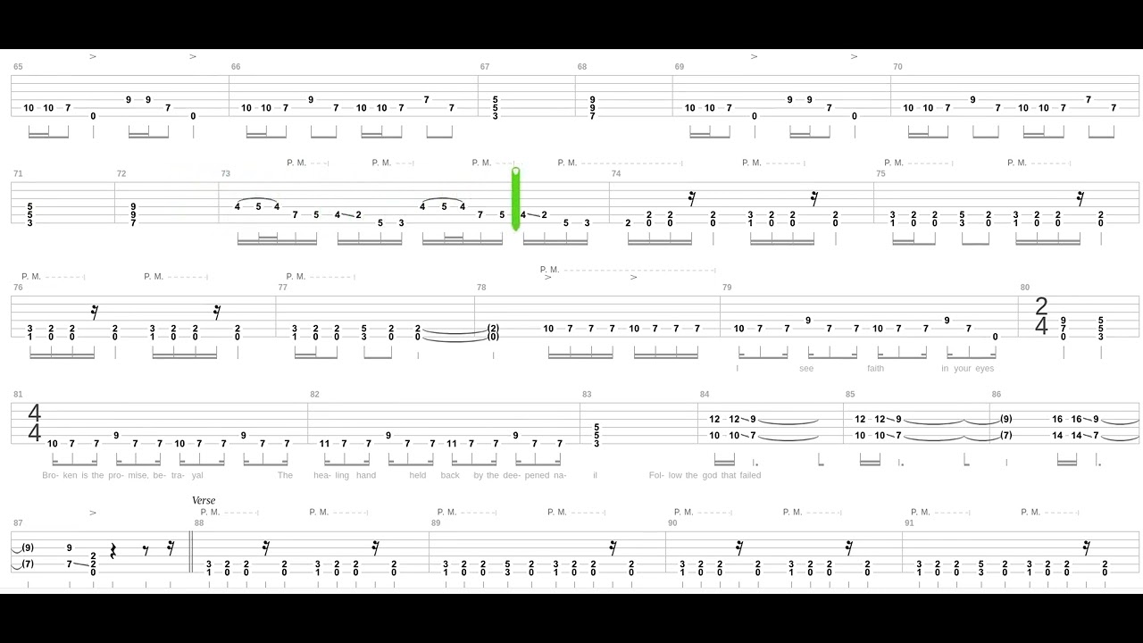 The God That Failed Tab by Metallica + Guitar only + Guitar tab