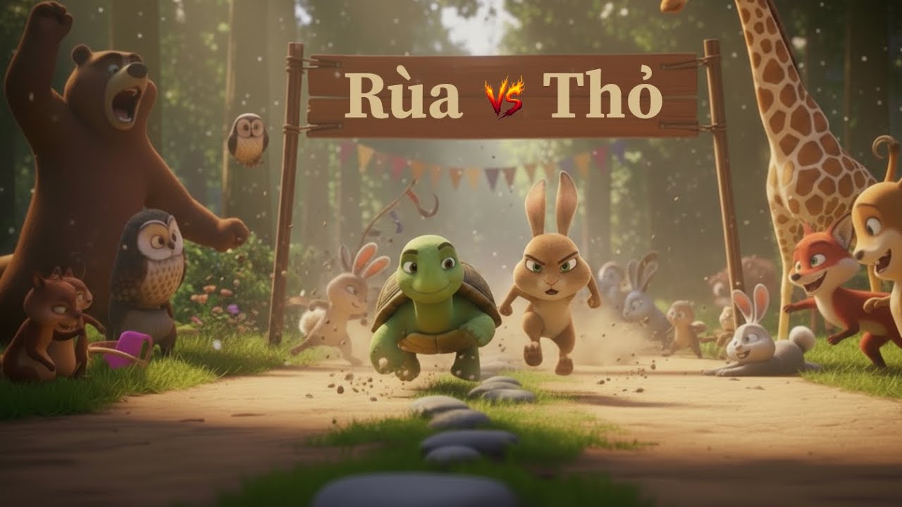 [ Hoạt Hình 3D ] - TRUYỆN RÙA VÀ THỎ || BABƠ