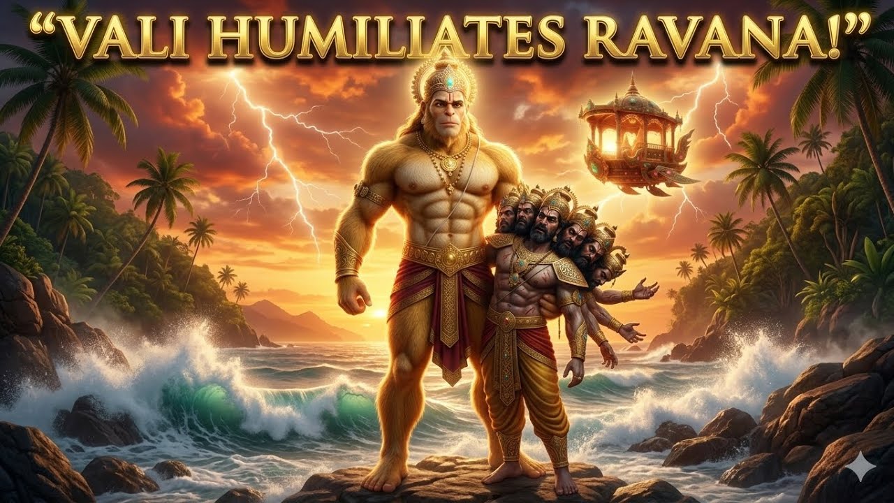 जब वानर राजा वली ने रावण को हरा दिया / VALI vs RAVANA 🔥 The Most Powerful Fight in Ramayana