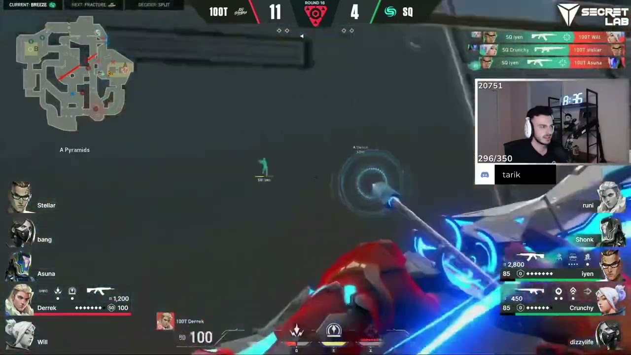 Tarik react to 100T DerreK flick | VCT