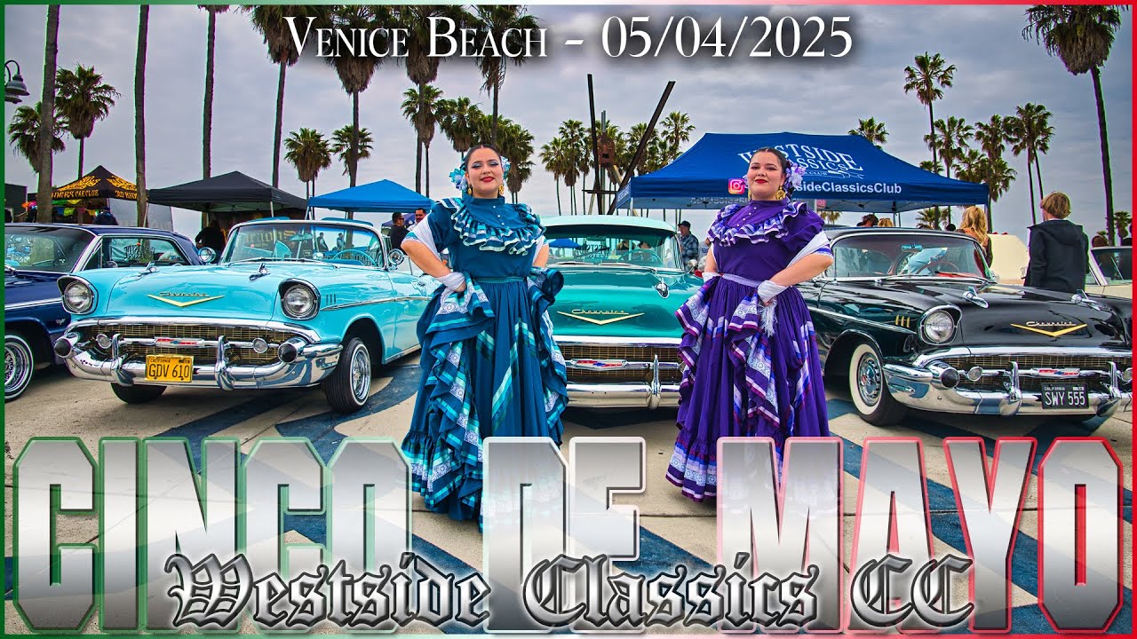 🇲🇽 Lowriders Hit Venice Beach for Cinco de Mayo | Westside Classics Brought the Heat 🔥