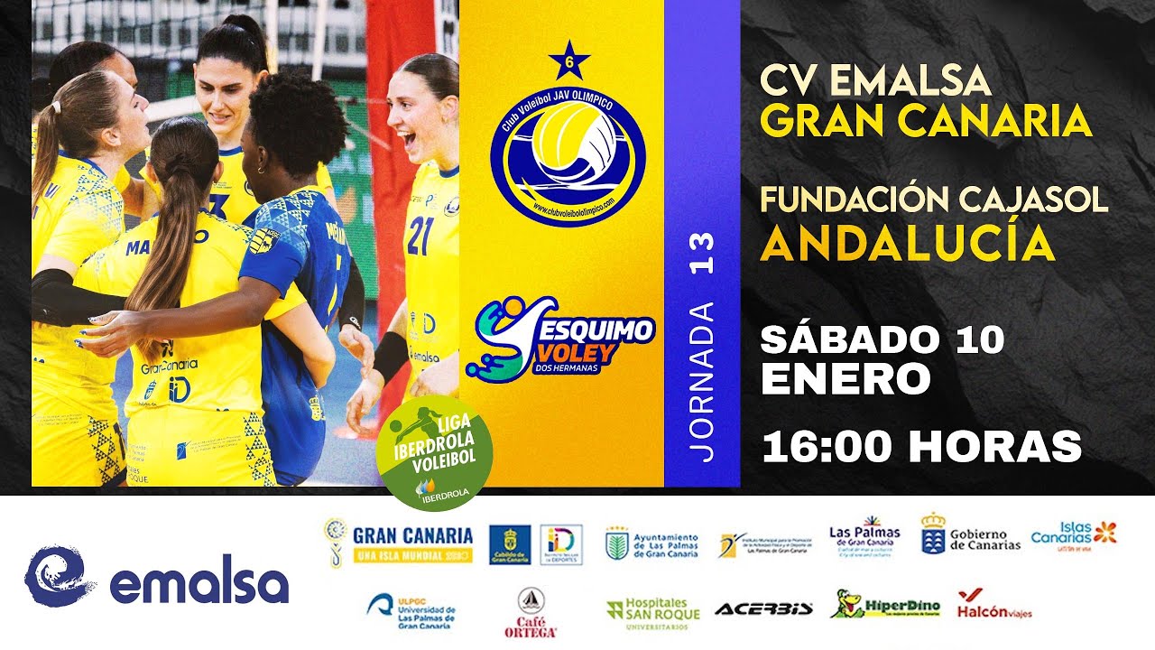 Liga Iberdrola 25-26 | CV EMALSA GRAN CANARIA - FUNDACIÓN CAJASOL ANDALUCÍA