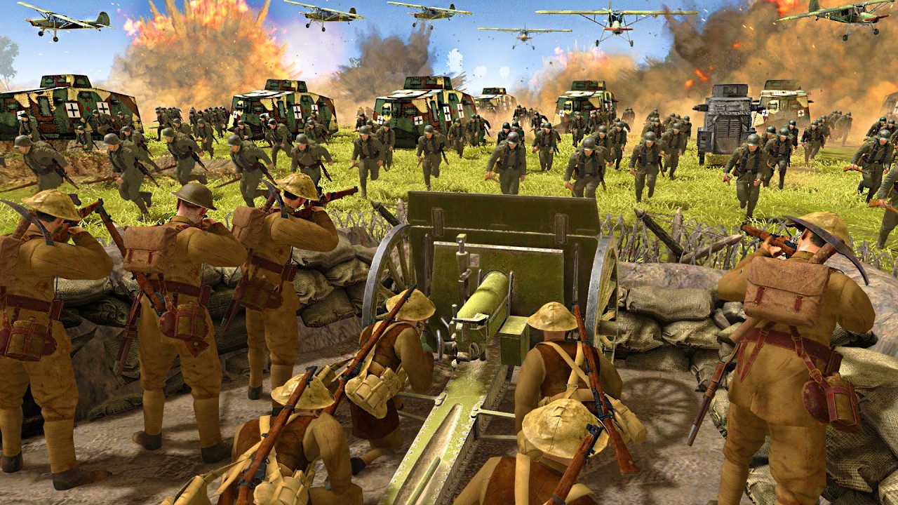 5,000 German Army Charge LARGEST TRENCH DEFENSE of WW1! - Gates of Hell