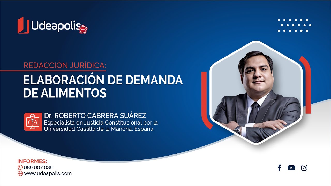 Elaboración de Demanda de Alimentos | Roberto Cabrera Suárez