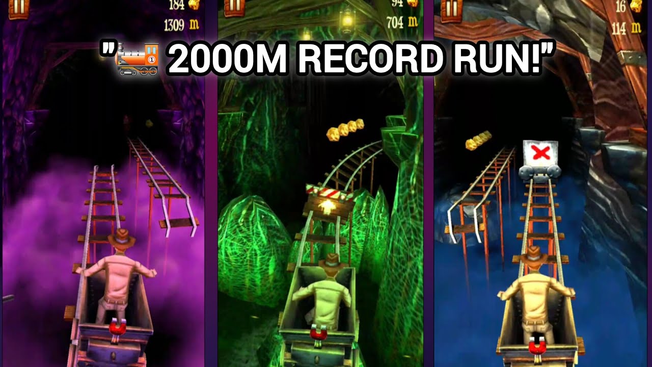 Rail Rush Gameplay &ndash; 2000m High Score Run || Endless Runner Mobile Game 