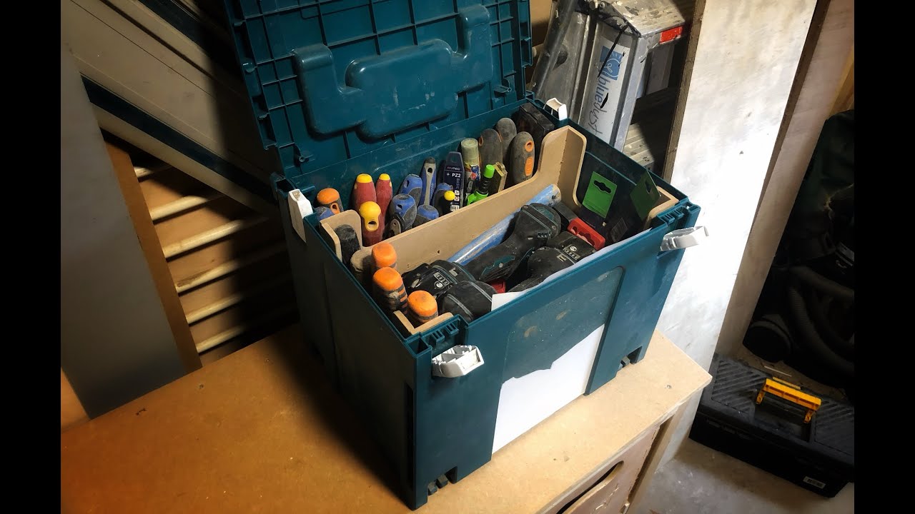 Makita Toolbox inleg voor een opgeruimde toolbox, een must-have voor elke timmerman