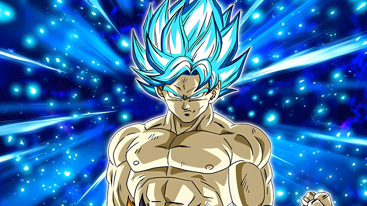 Universe Tree Absorbed Super Saiyan Blue Goku Active Skill ( Dragon Ball Z Dokkan Battle OST )