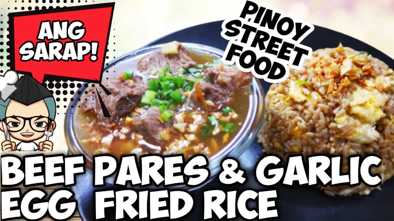 FILIPINO STREET FOOD | BEEF PARES & GARLIC EGG FRIED RICE #BEEFPARES  #popoyskitchenrecipe