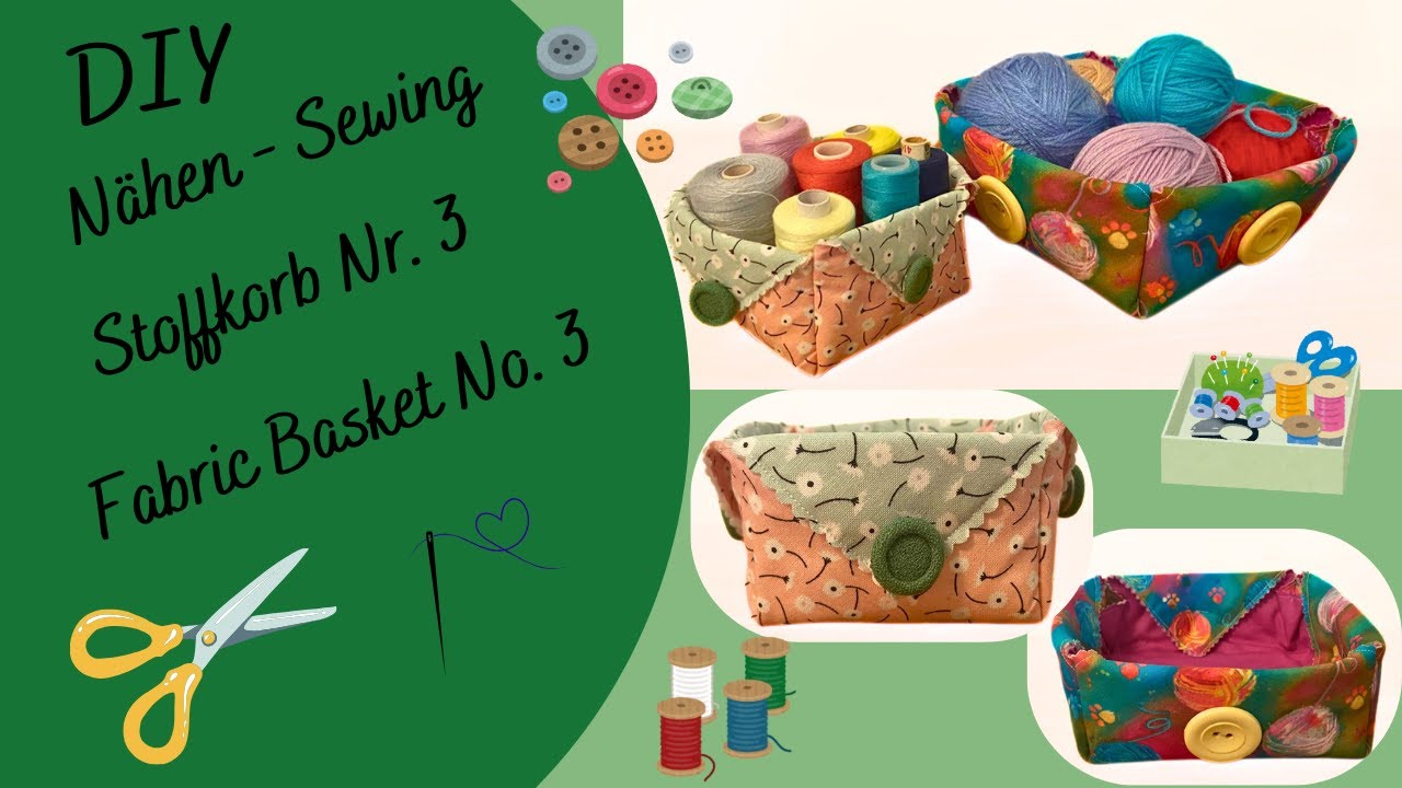 Stoffkorb Nr 3 // Fabric Basket No  3