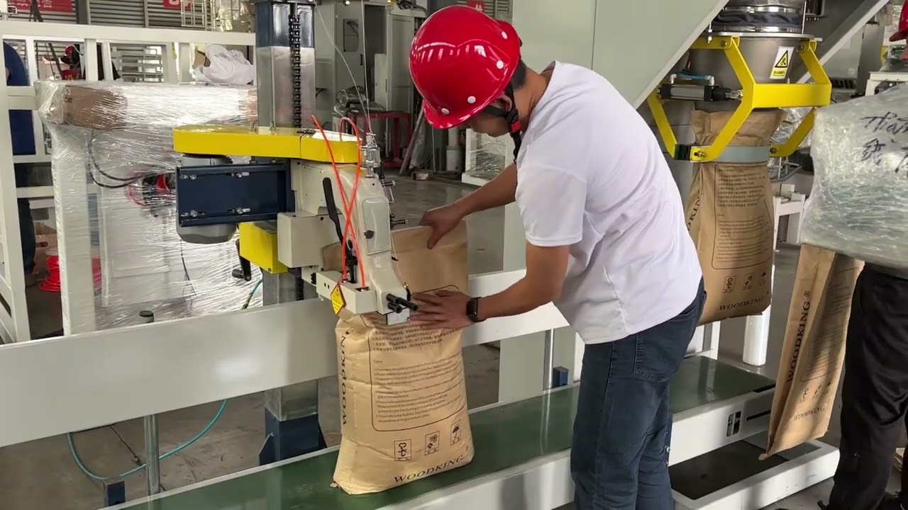 15kg 20kg 25kg 50kg bag packaging machine for rice grain animal feed fertilizer bagging machine