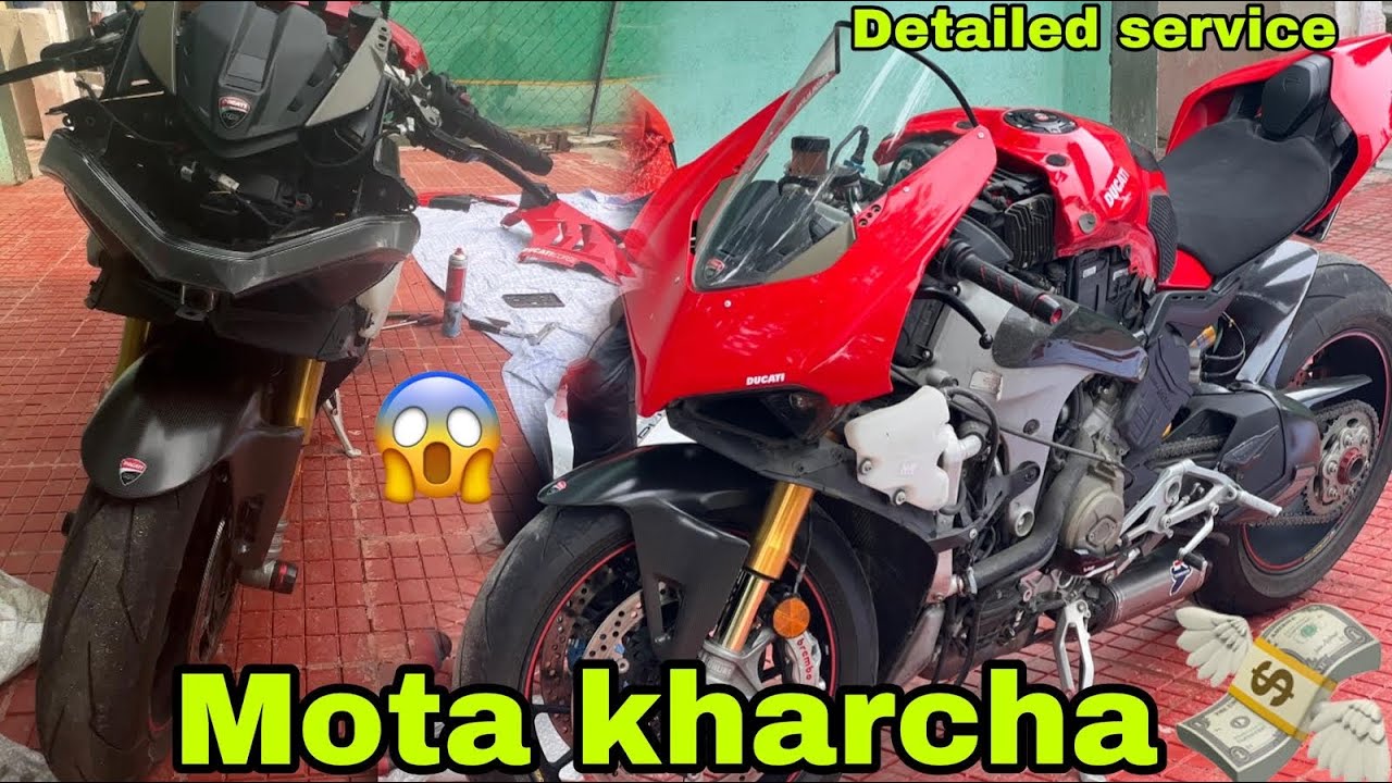 First time in INDIA , Ducati Panigale V4s full Service | Service at HOME  | Mote se b Mota Kharcha