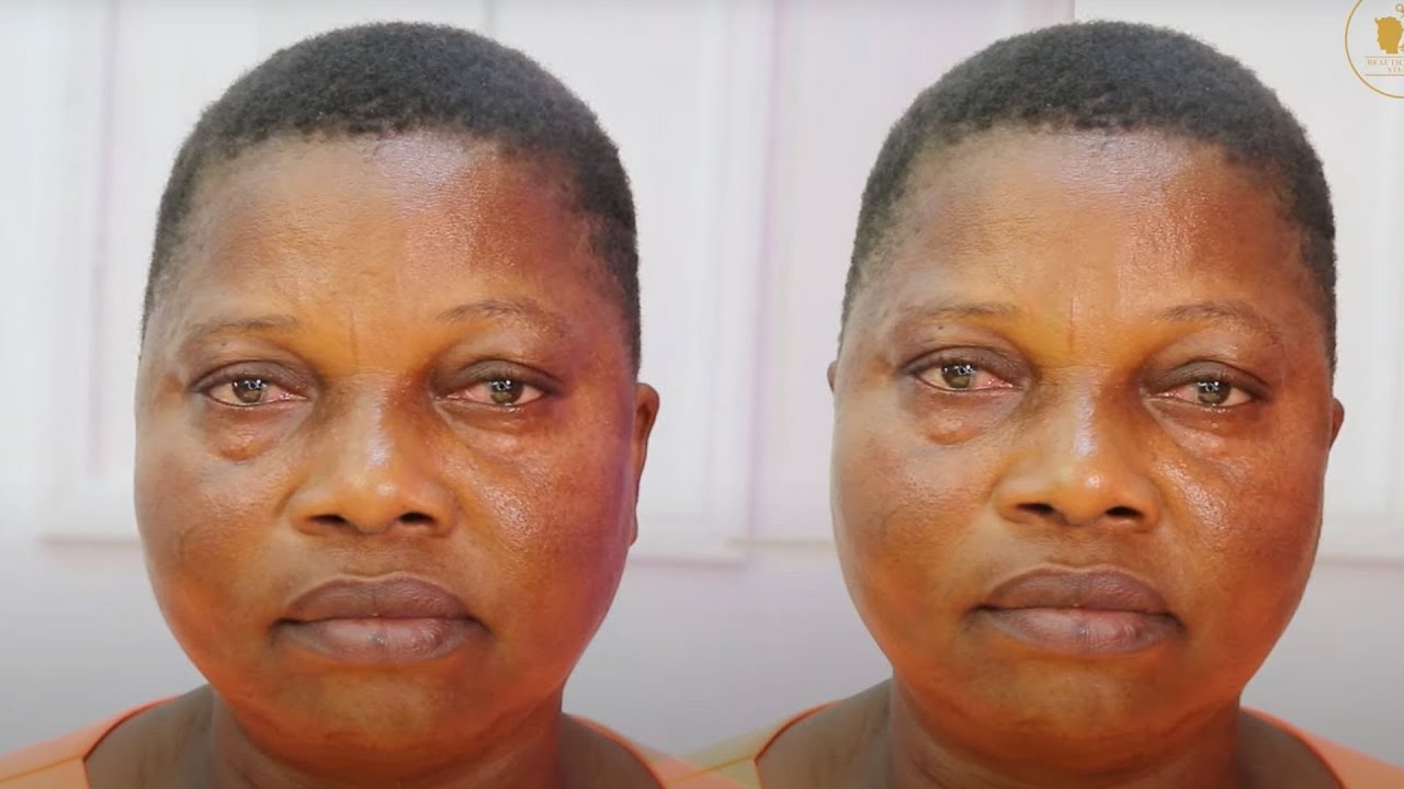 GRANDMA WAS TRANSFORMED💄🔥MELANIN WOC MAKEUP AND NIGERIAN GELE  TRANSFORMATION| MAKEUP TUTORIAL