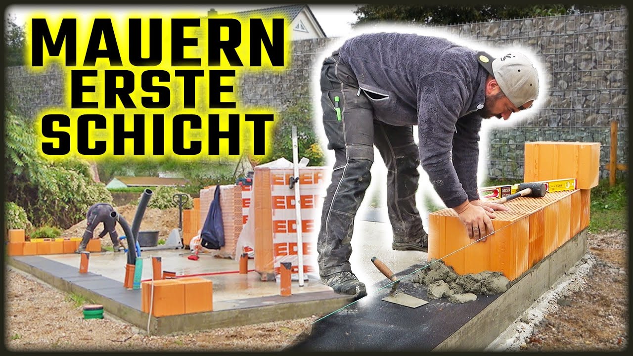 RECHTEN WINKEL ermitteln 3-4-5 | MAUERN & ANLEGEN der ersten Schicht! | Home Build Solution