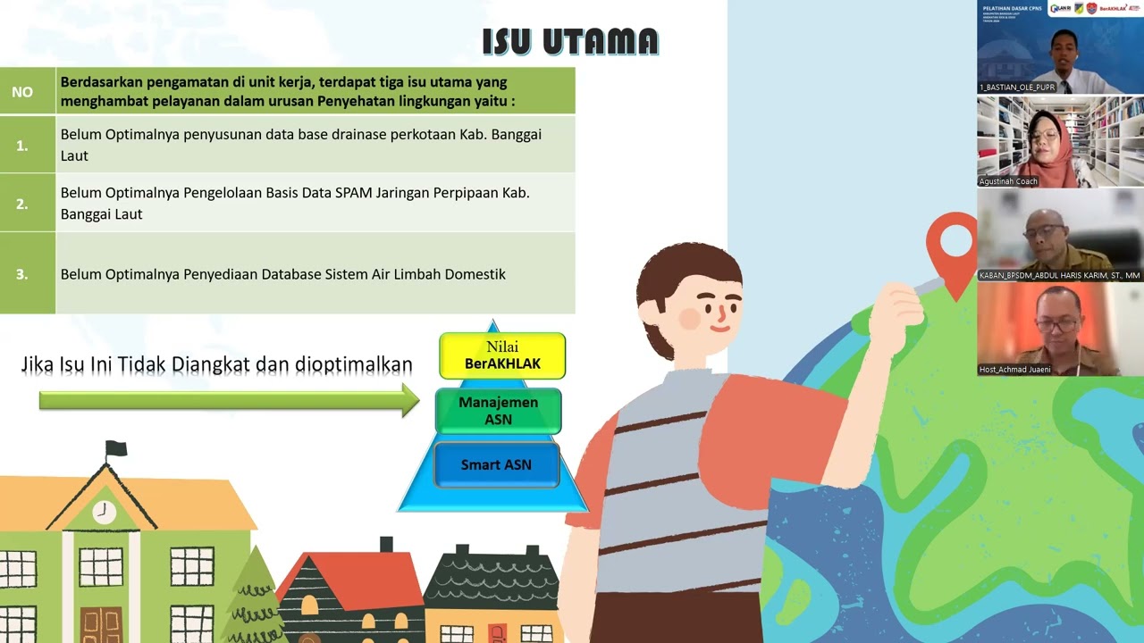 SEMINAR RANCANGAN AKTUALISASI OLEH BASTIAN OLE PESERTA LATSAR CPNS KABUPATEN BANGGAI LAUT TAHUN 2026
