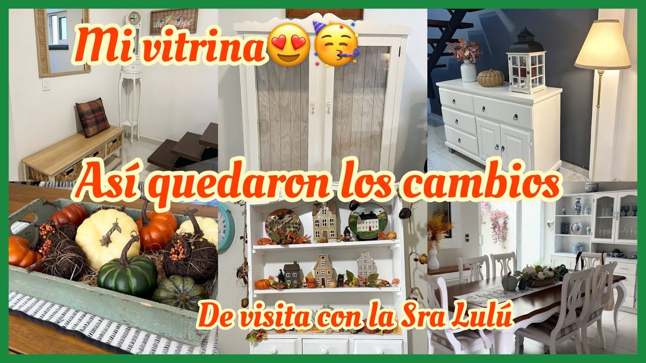 Les MUESTRO mi VITRINA😍así quedaron los cambios en mi hogar🫶🏻decoración de la Sra Lulú🤎#otoño2025 