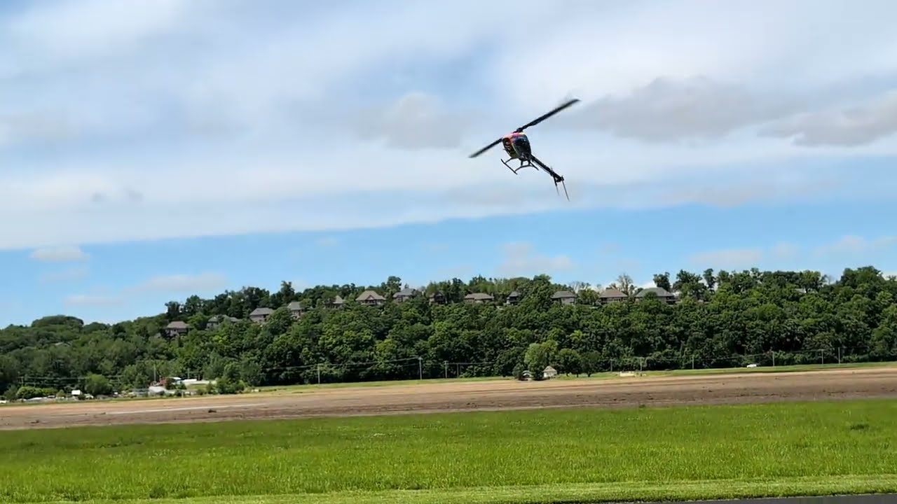 WBC fun fly RS7 RC Helicopter flight by Mike Graves 2025