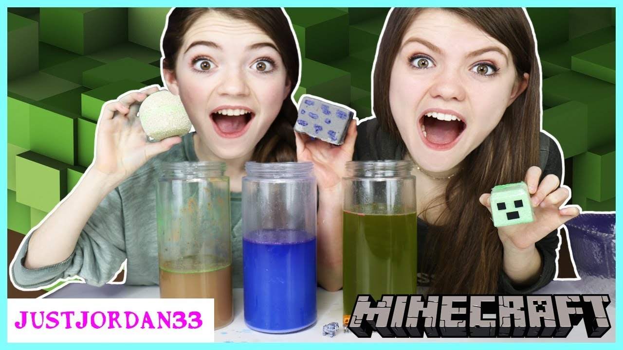 Minecraft Bath Bomb Challenge / JustJordan33🛁