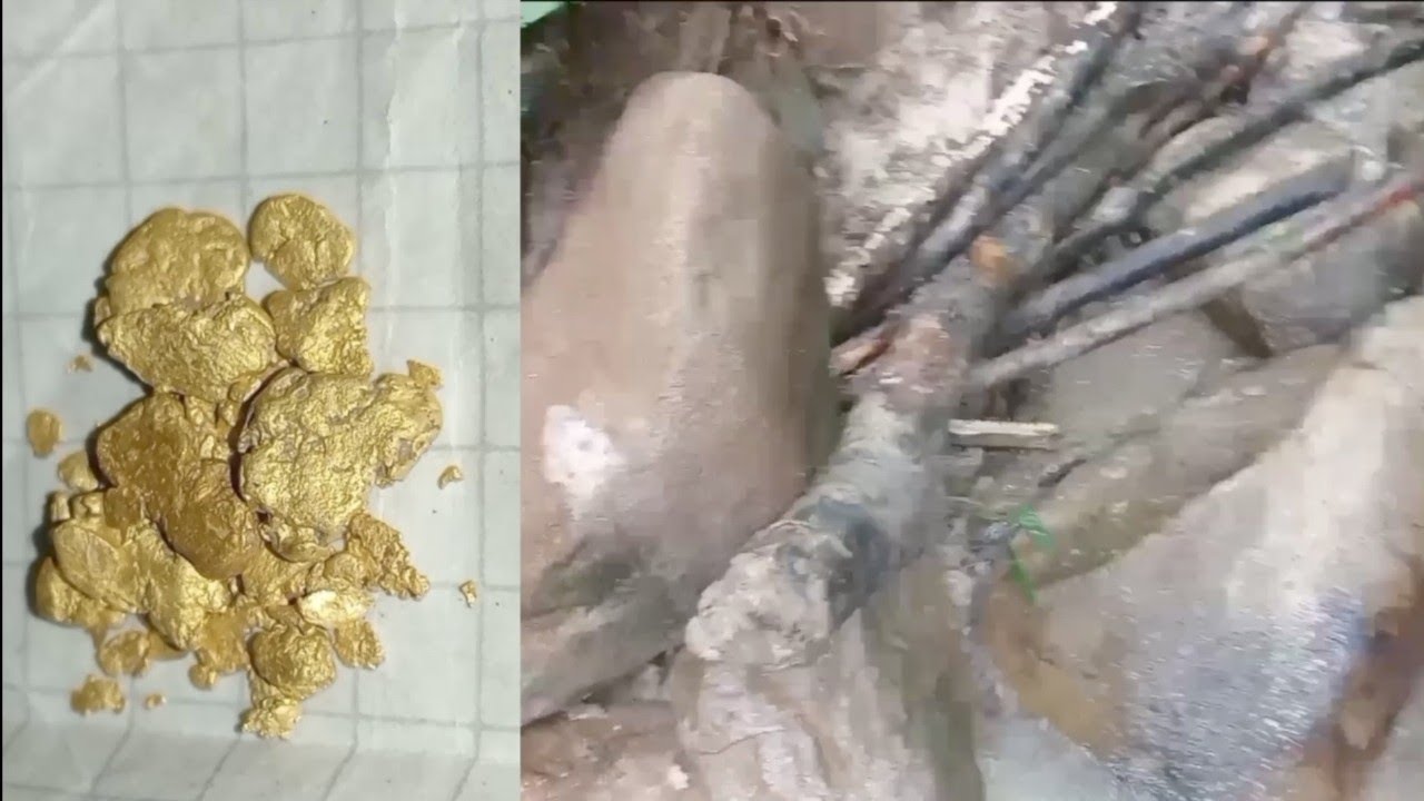 Es verdad que debajo de las rocas grandes hay Oro?✨🤠