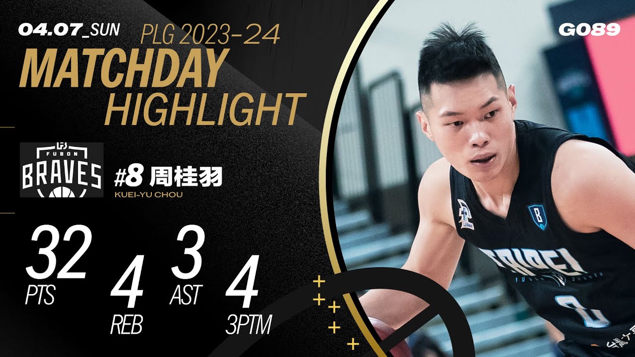 周桂羽全場32分再次刷新個人得分紀錄｜Match Day Highlights #PLG #唯有籃球