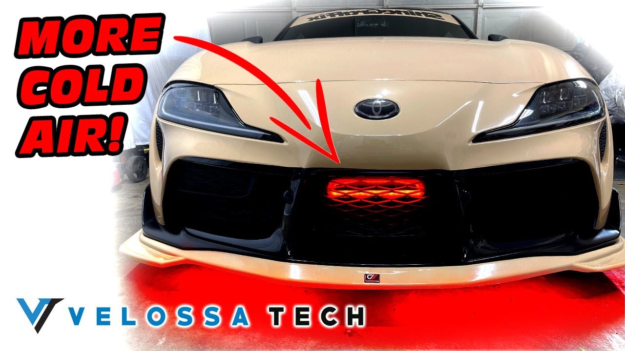 Комплект фар Toyota SUPRA Mk5 Big Mouth Ram Air LIT VELOSSA TECH со светодиодами повышенной яркости