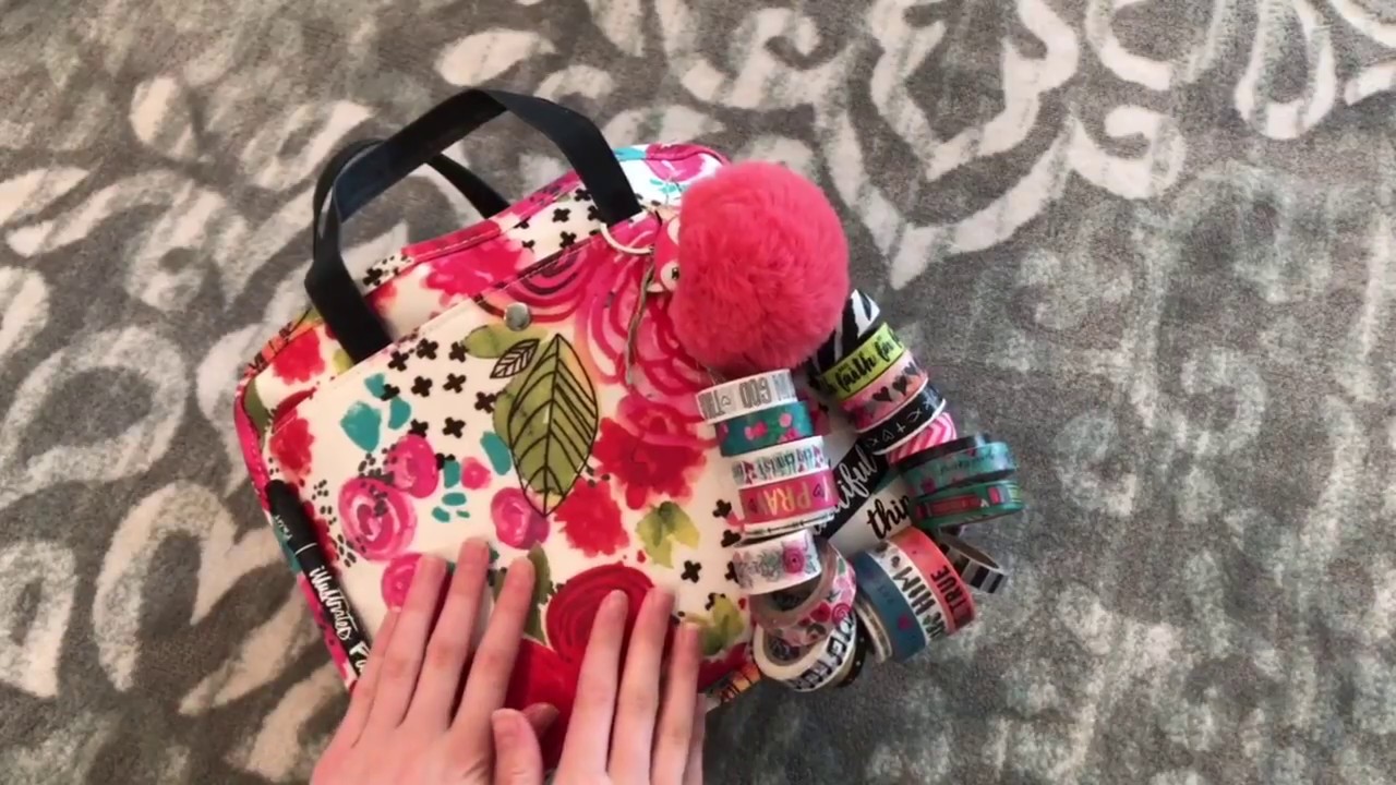 What is inside of my Bible journaling bag? - 100 days of Bible promises version