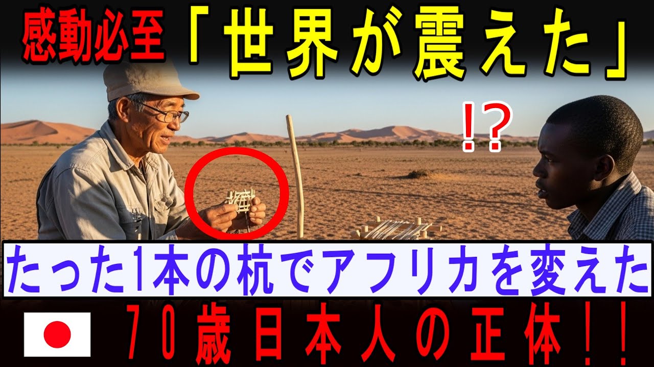 【海外の反応】日本の井戸掘り技術にアフリカが感動...伝統の力で村が変わった瞬間