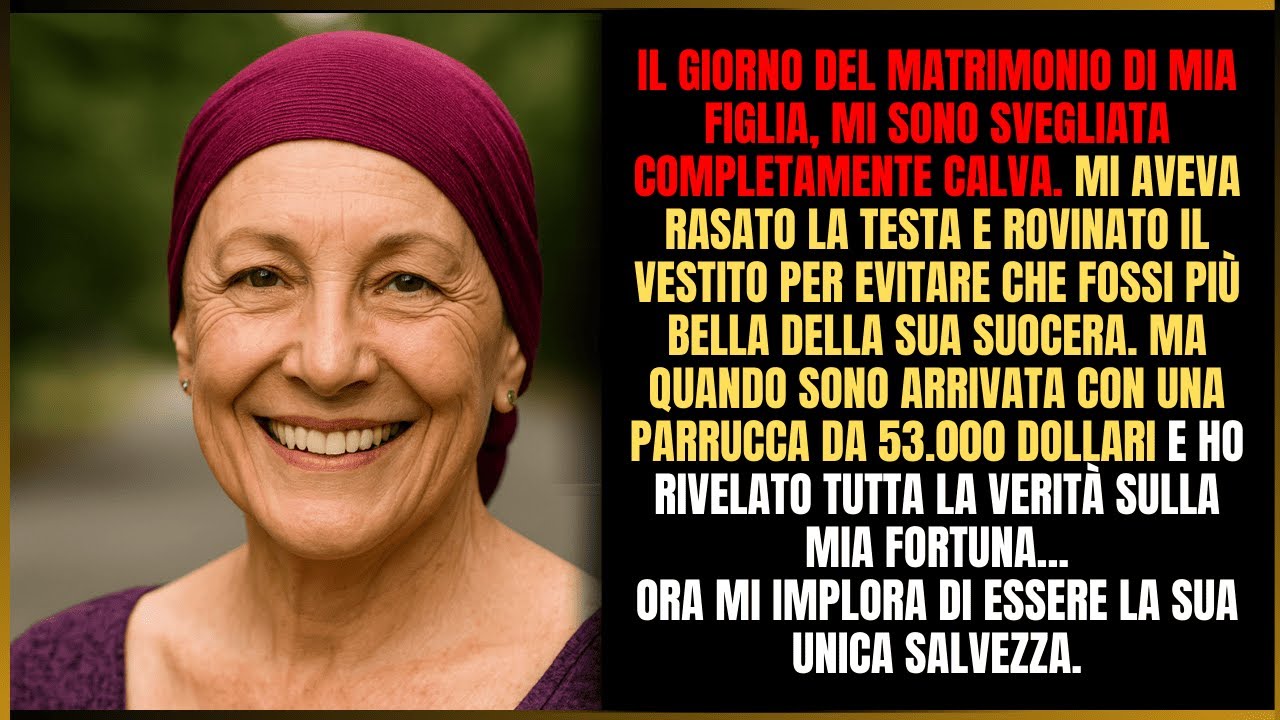 Nel giorno delle nozze di mia figlia mi svegliai calva: mi rasò la testa e rovinò l’abito. Di notte.