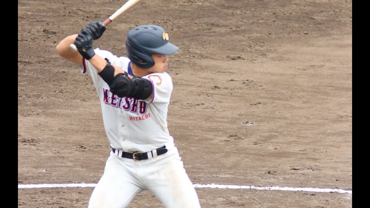 明秀学園日立　細川成也選手（横浜DeNA5位指名）　高校通算63号本塁打（高校最後のホームラン）