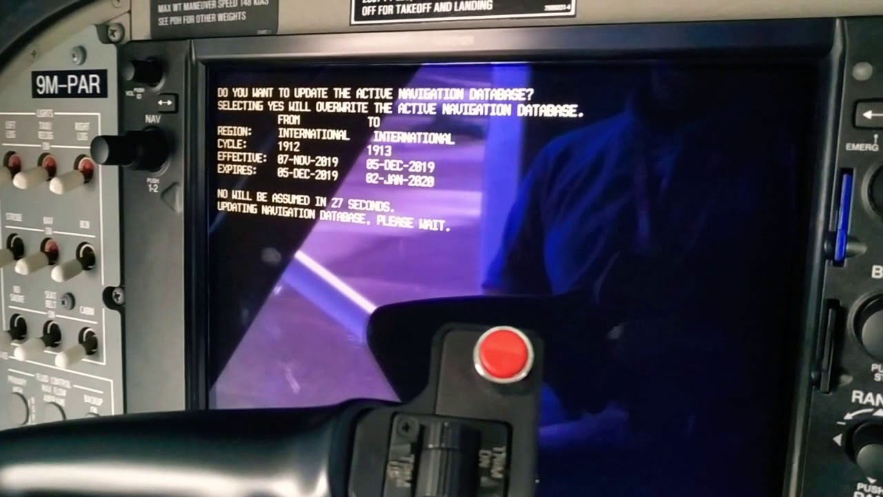 Navigation Database update on C208B Aircraft