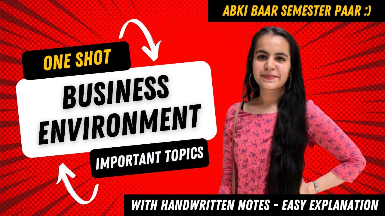 Business Environment One Shot | Complete Course in 1 Video | BBA/B.Com 2025 Exam Preparation