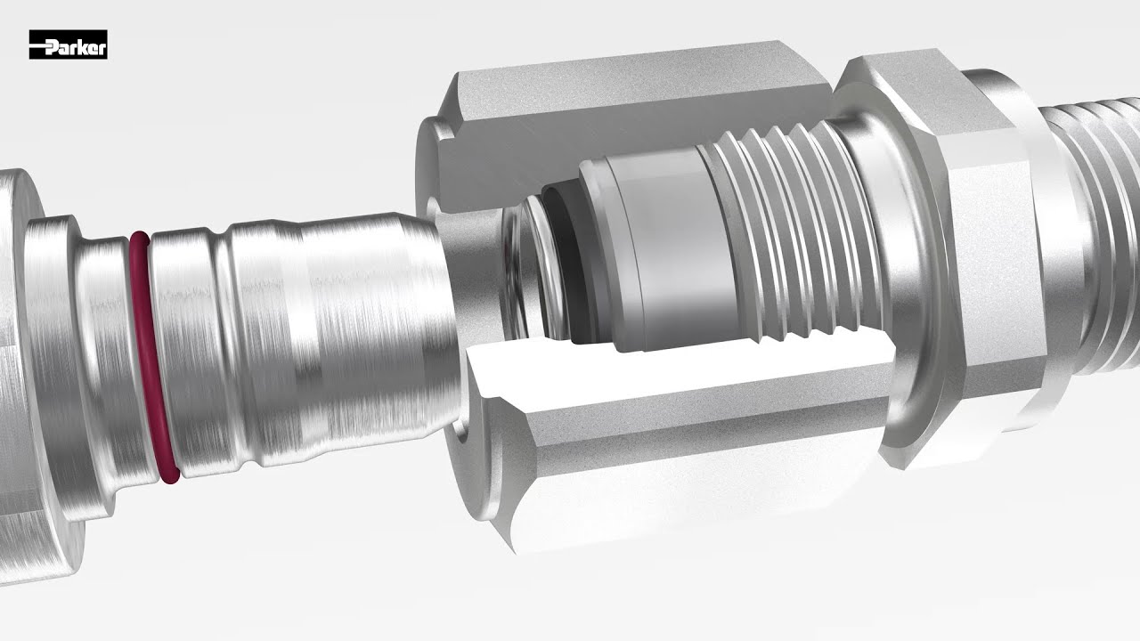 Parker Universal Push to Connect Hydraulic Fitting (DIN version)