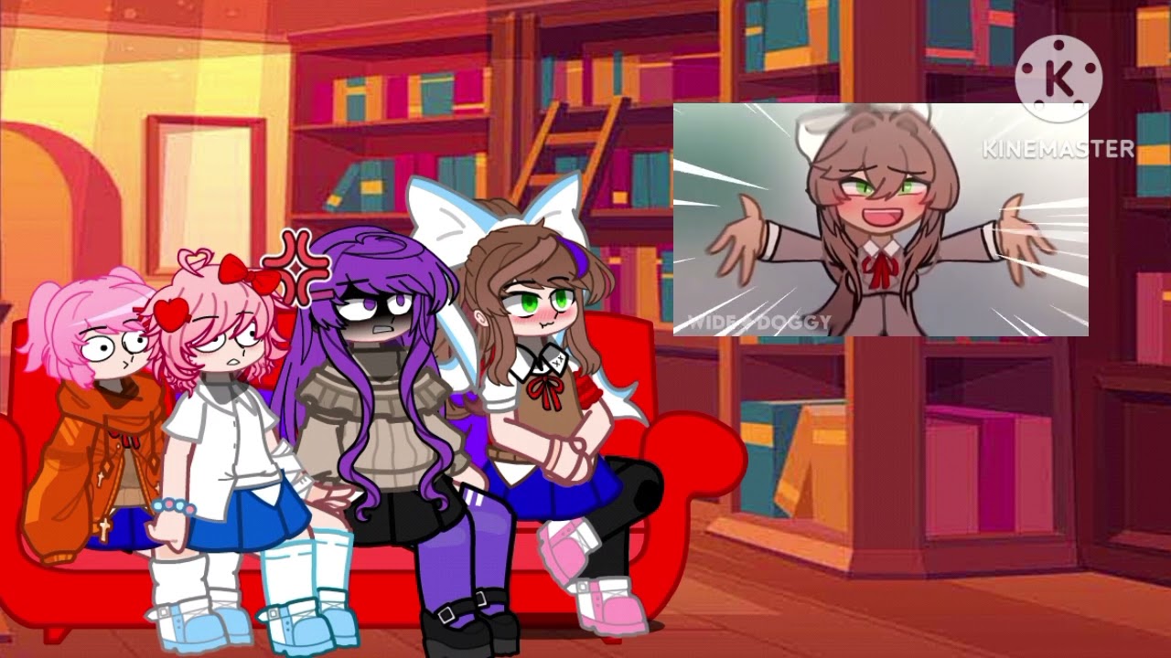 DDLC react to Monika x Luke hide away||GCMV||(🇧🇷/🇭🇲)(@widedoggystudio)