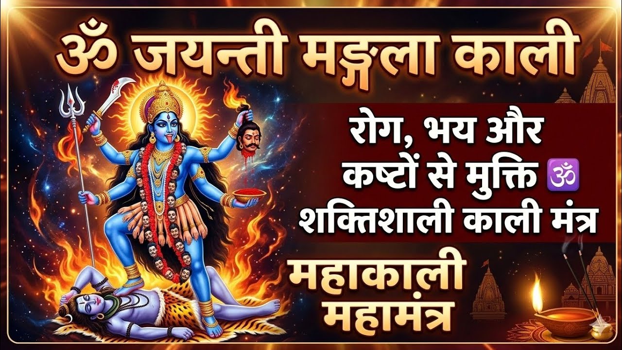 Om Jayanti Mangala Kali Mantra Chant | ॐ जयंती मंगला काली मंत्र For Protection from Evil Energy