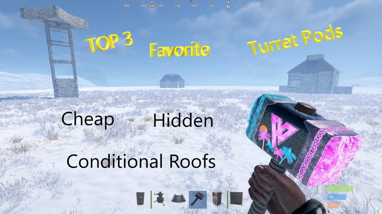 top 3 turret pod tutorial #rust #rusttutorial #rustclips