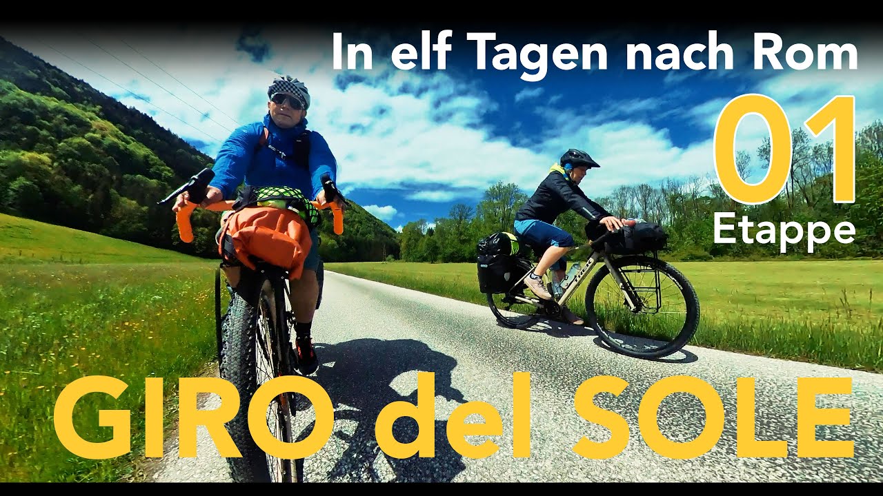 Radreise Rom Eurovelo 7 🚲   🚴‍♂️  Bikepacking Radreise nach Rom 01 Gravel Bike AlpeAdria