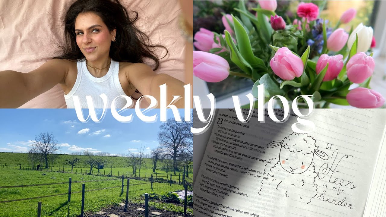 WEEKLY VLOG | Bible journaling, lots of flowers, gardening, Spring has sprung, overnight oats recipe