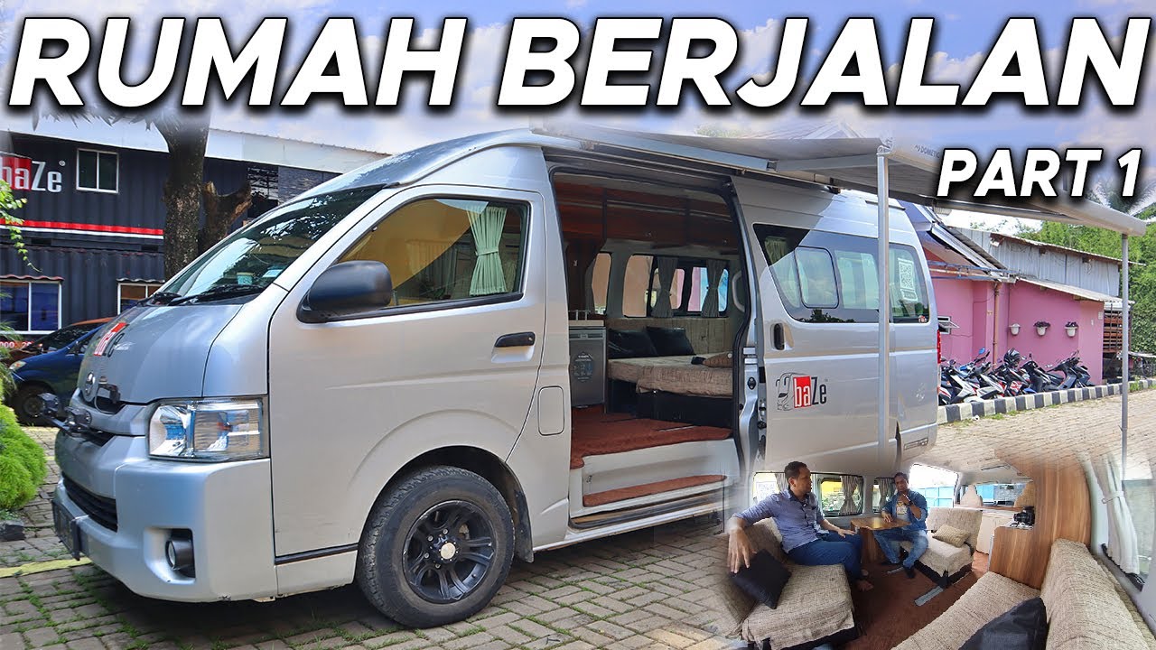 HIACE CAMPERVAN RUMAH BERJALAN ISTIMEWA #campervan #HIACE #PART 1