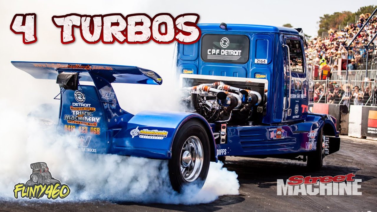 BULLET BURNOUT TRUCK || 2 SUPERCHARGERS, 4 TURBOS & LOTS OF BOOST!!