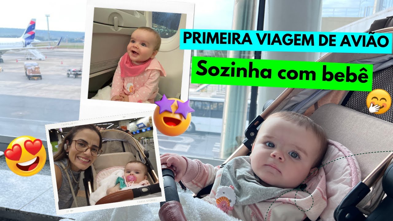 VIAGEM DE AVIÃO COM BEBE - BRASÍLIA em 1 dia  - VLOG da nossa primeira viagem juntas só as meninas