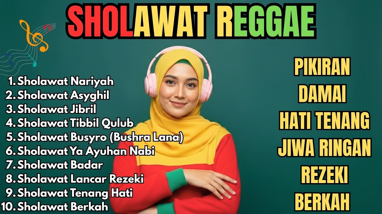 🎶 Sholawat Reggae Easy Listening | Bikin Hati Adem 🎧