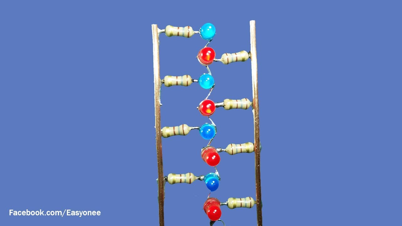 How to Make  555 astable  Multivibrator LED Blinker