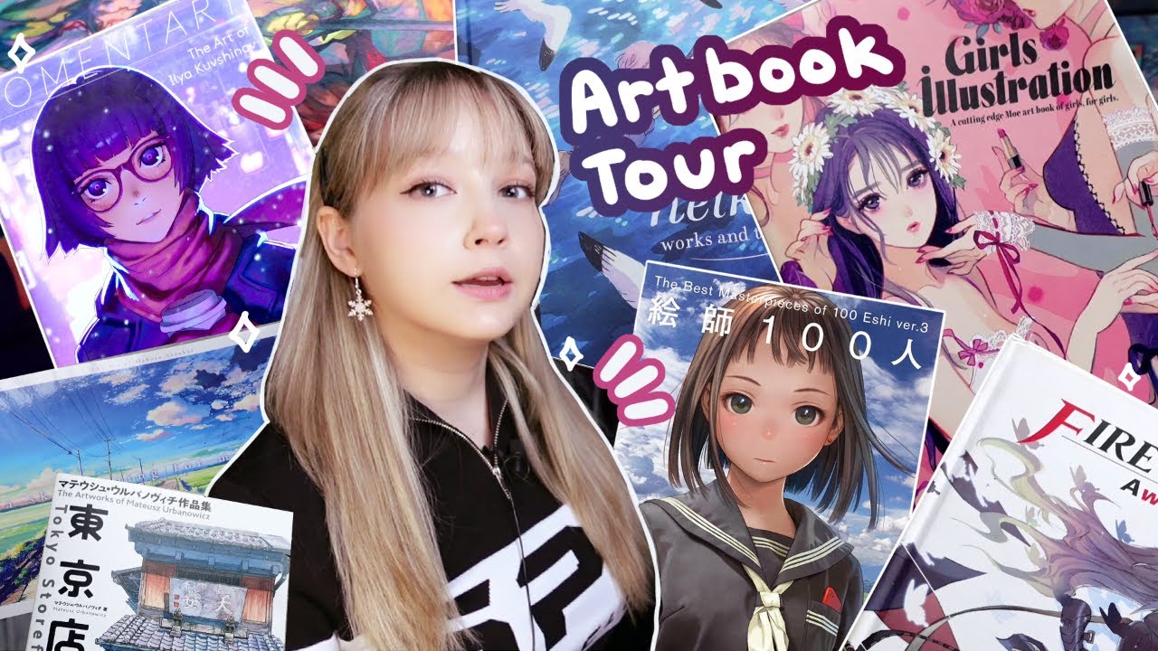 Art Book Tour | Japanese, Anime, Video Game Art Books