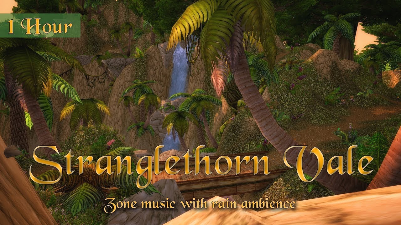 Stranglethorn Vale Music & Rain Ambience (1 hour, World of Warcraft) for Relaxing, Sleep, Meditation